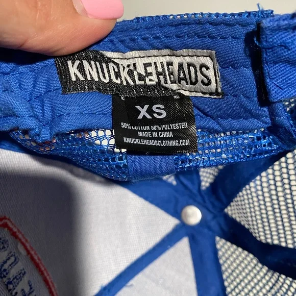 Knuckleheads‎ Blue Trucker Hat Little Threads Boys XS - Picture 5 of 5